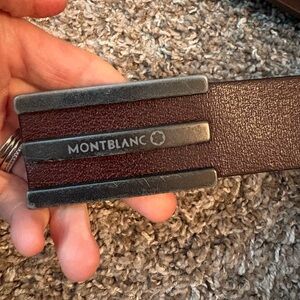 MONTBLANC men’s brown leather belt